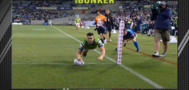 Rd 19: Raiders v Dragons - Try 6th minute - Nick Cotric