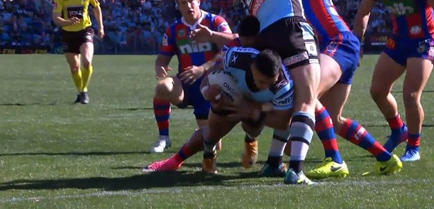 Rd 26: Knights v Holmes - Try 6th minute - Valentine Holmes