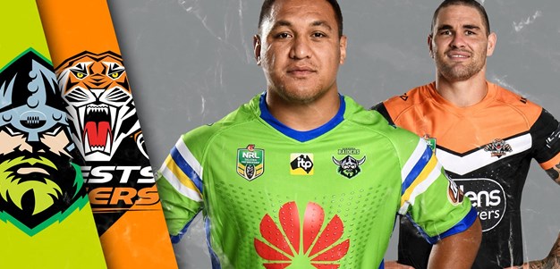 Raiders v Wests Tigers - Round 22
