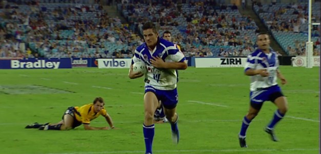 Sonny Bill-Williams scores his first try in the NRL