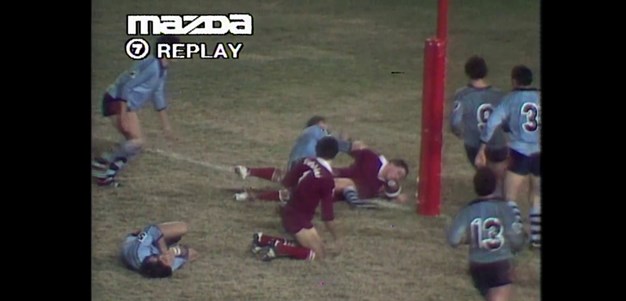Close clears the ruck and dives over