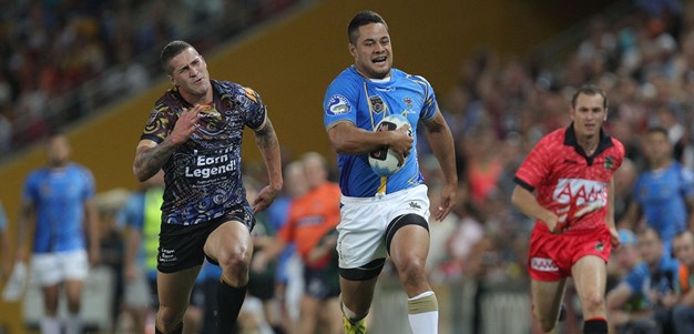 Hayne sprints away from a loose ball