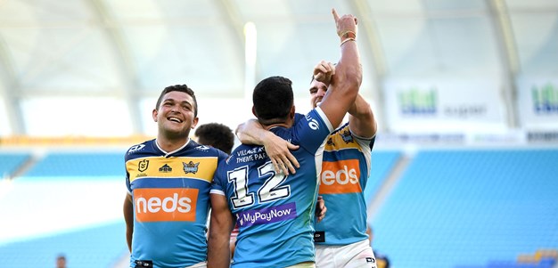 Fifita's hat-trick against the Knights in all its glory