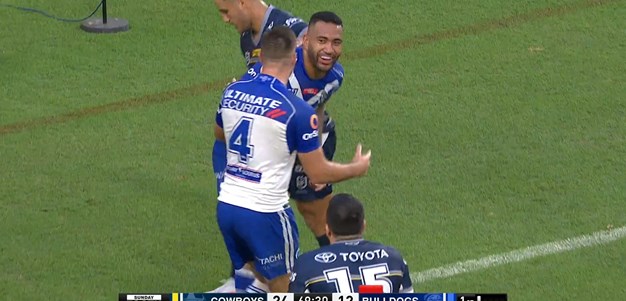 Tuipulotu Katoa gets his first try in the NRL