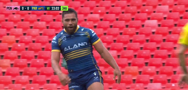 Papali'i opens the scoring for the Eels