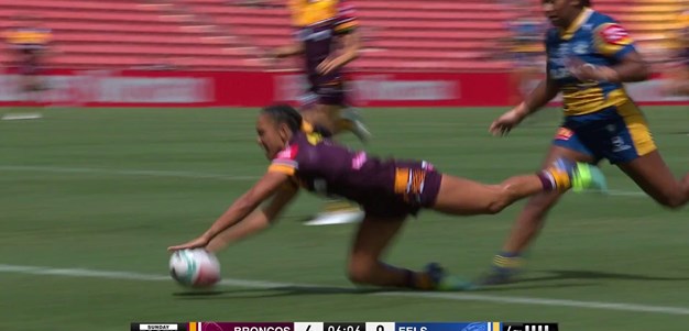 Amy Turner finishes a deadly Broncos move