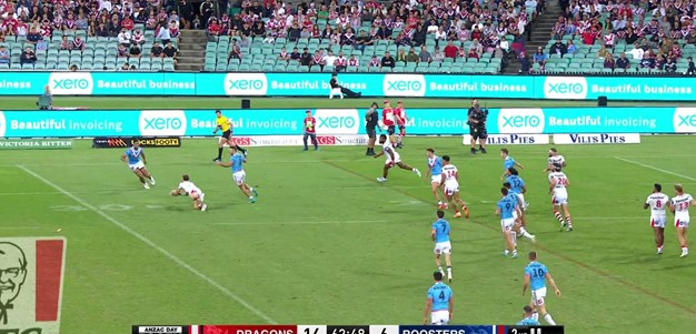 Lomax with an acrobatic intercept