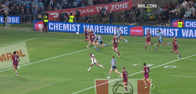 The Maroons with desperate defence right on halftime