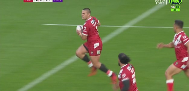 'You can't do that!': Penisini robs own prop of try
