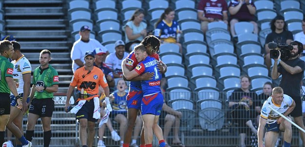 Newcastle Knights flyer on song early