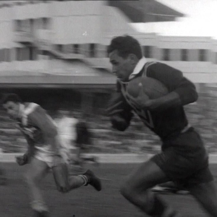 Lionel Morgan scores a brilliant individual try against France