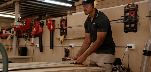 Kaufusi prepares for life after football with carpentry trade