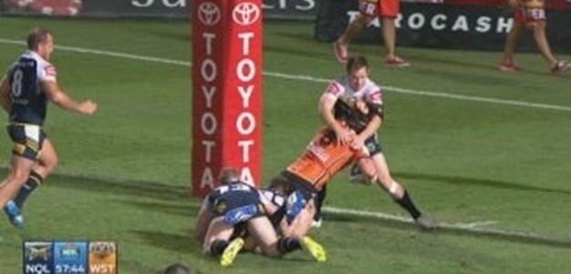 Rd 22: TRY Aaron Woods (58th min)