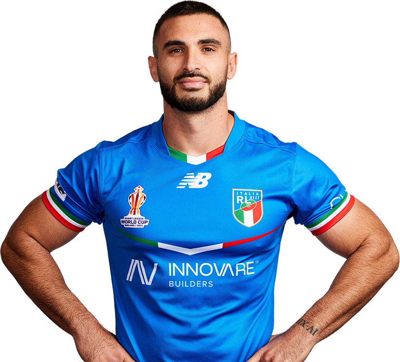 Official Rugby League World Cup profile of Ronny Palumbo for Italy ...