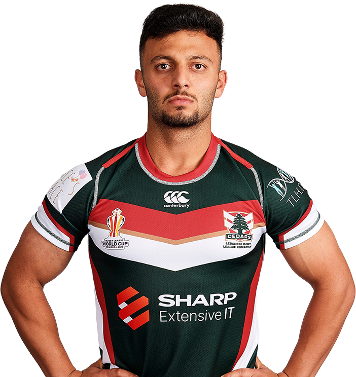 Tannous Rana Official Rugby League World Cup profile of Michael Tannous for Lebanon ...