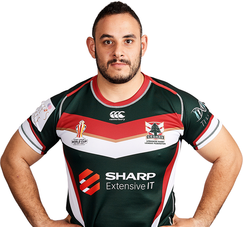 Toufic El Rassi R Official Rugby League World Cup profile of Toufic El Hajj for Lebanon ...