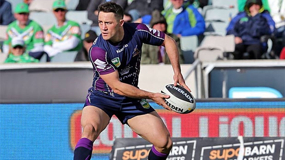 Cooper Cronk in action for Melbourne against Wests Tigers