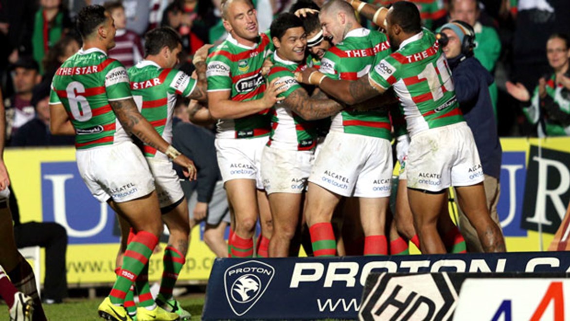 South Sydney hold on for victory over Manly at Brookvale Oval.