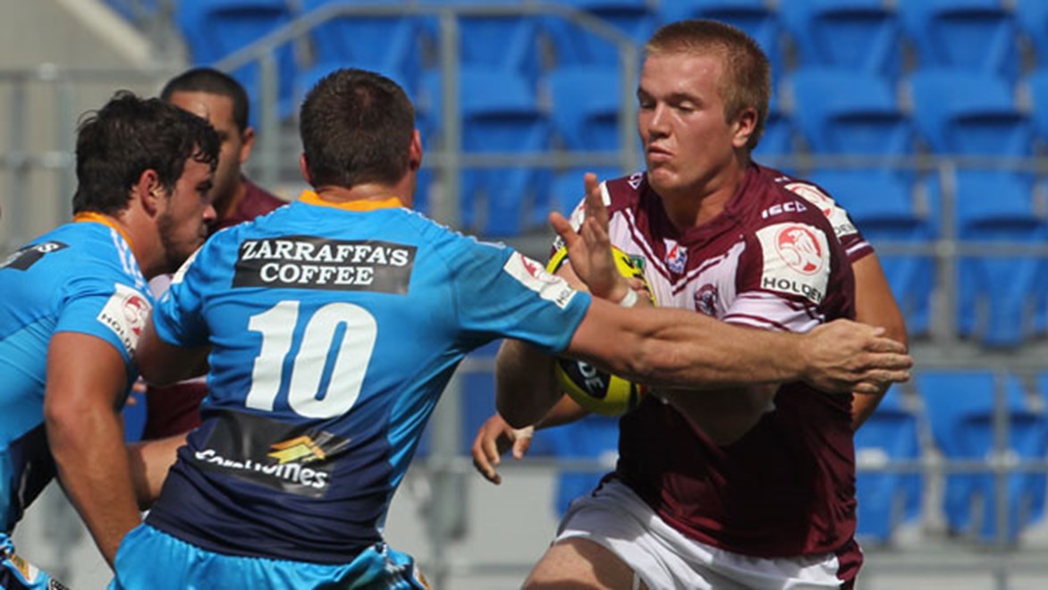 Manly will be hoping powerhouse prop Jake Trbojevic can lift them to a win over the Raiders who have leapfrogged Penrith into top spot on the Holden Cup premiership ladder.