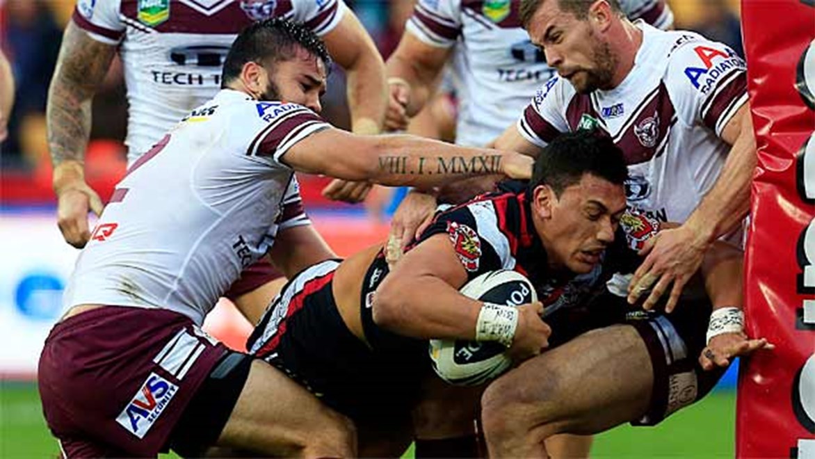 The NZ Warriors have won their third successive match, beating Manly 18-16