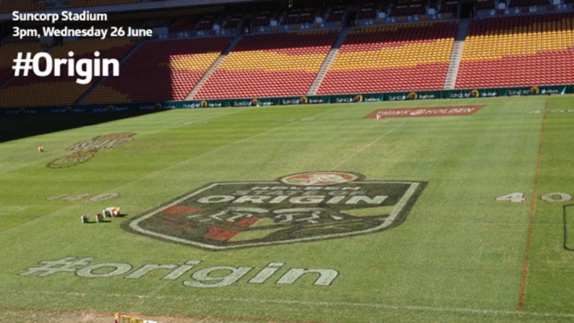 Sunny breaks have helped to dry out the Suncorp Stadium playing surface on Wednesday.