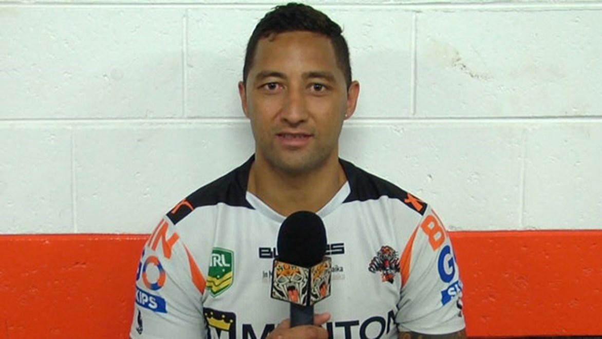 Benji Marshall has made an emotion-charged video address to Wests Tigers fans.