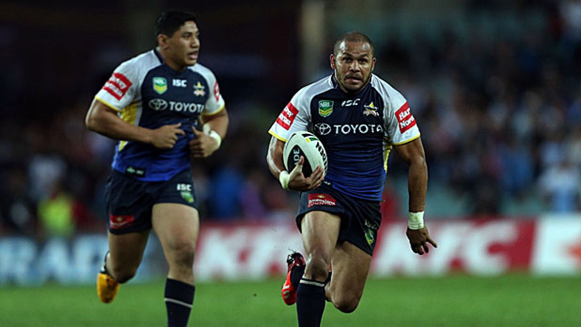 Fullback Matt Bowen contributed 11 line-breaks to the Cowboys' cause in his final NRL season.