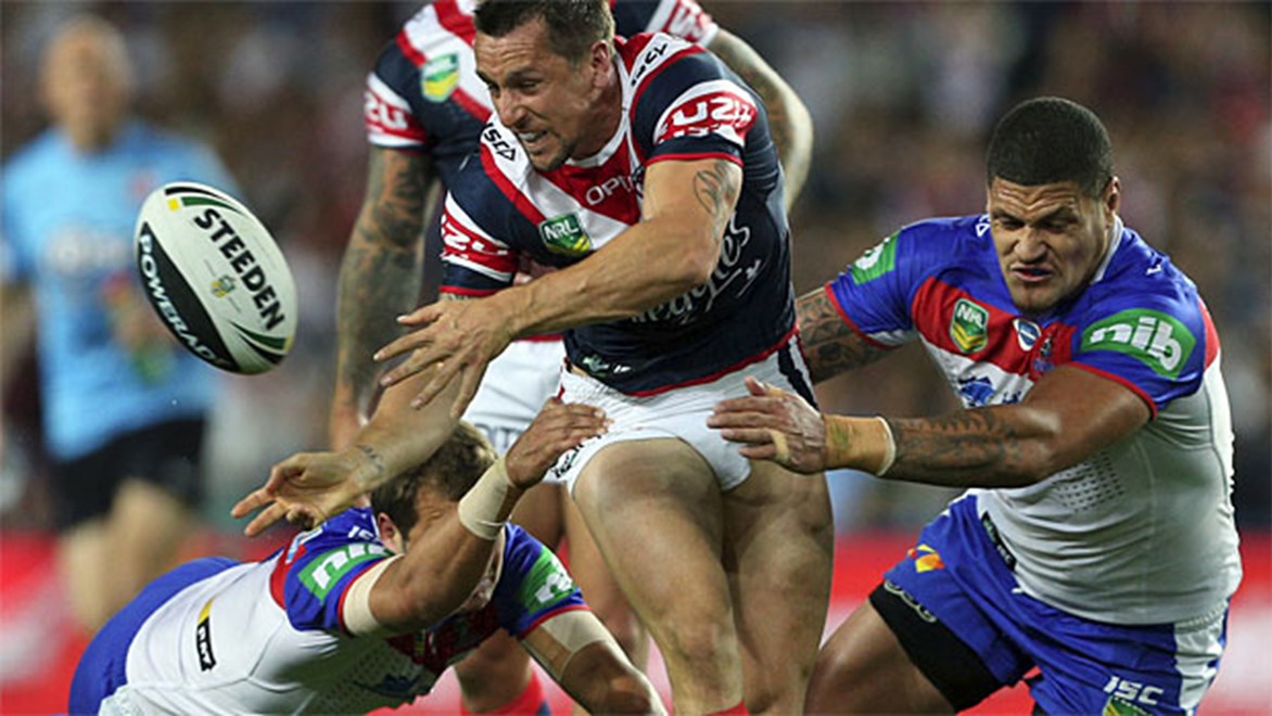 Mitchell Pearce is suffering from the flu but his teammates say it won't affect the half's build-up to the Grand Final
