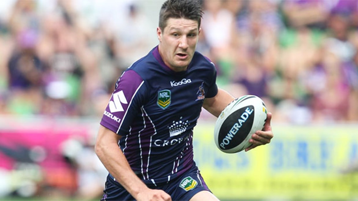 Departing Melbourne Storm pivot Gareth Widdop is keen to grab a starting spot in the England halves.