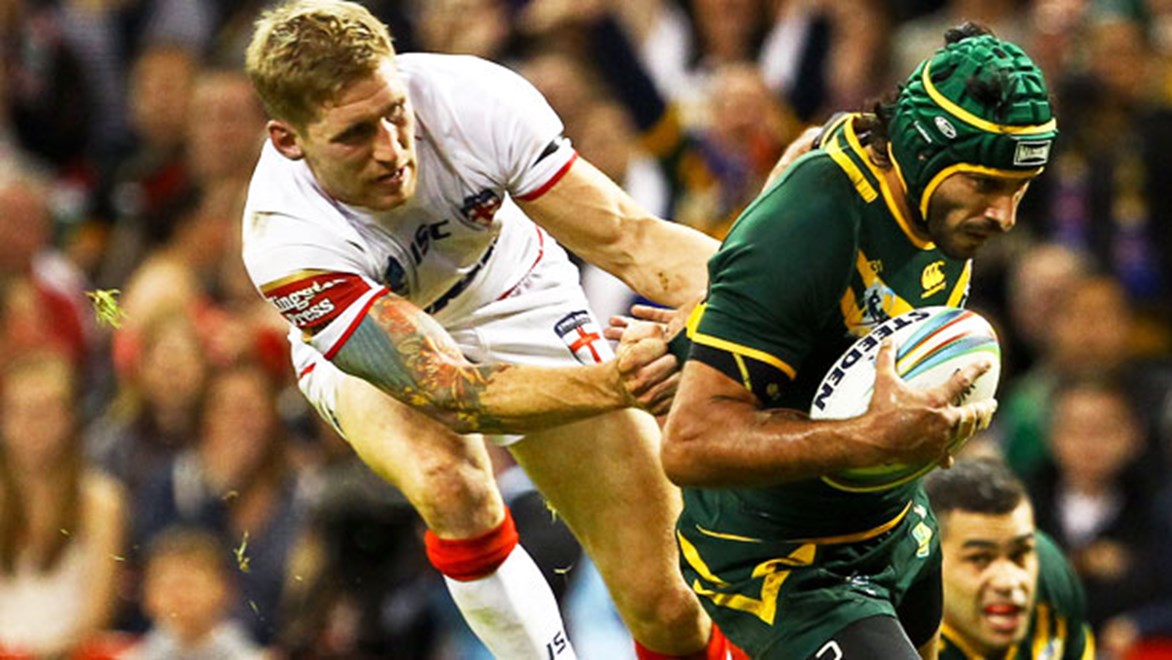 Johnathan Thurston produced a sparkling performance in Australia's win over England.
