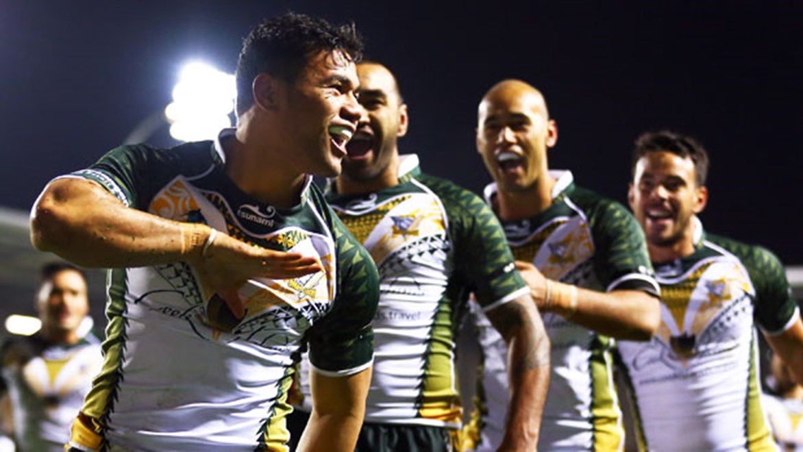 Chris Taripo scored a superb hat-trick for the Cook Islands in their tough loss to Tonga.