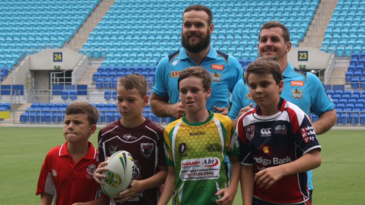 Titans co-captains Nate Myles and Greg Bird will both attend the junior registration day at Robina Stadium on Saturday.