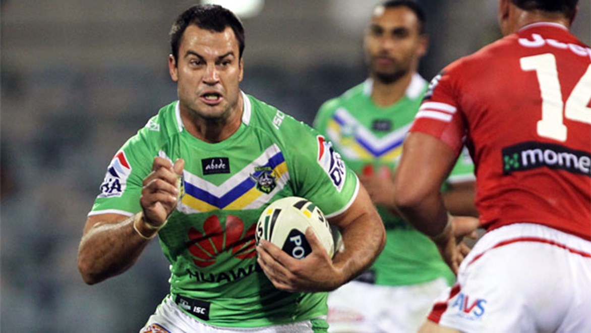 David Shillington says Canberra's giant prop rotation will be slimmed down in time for the fast-paced 2014 NRL season. Copyright: Colin Whelan/NRL Photos.