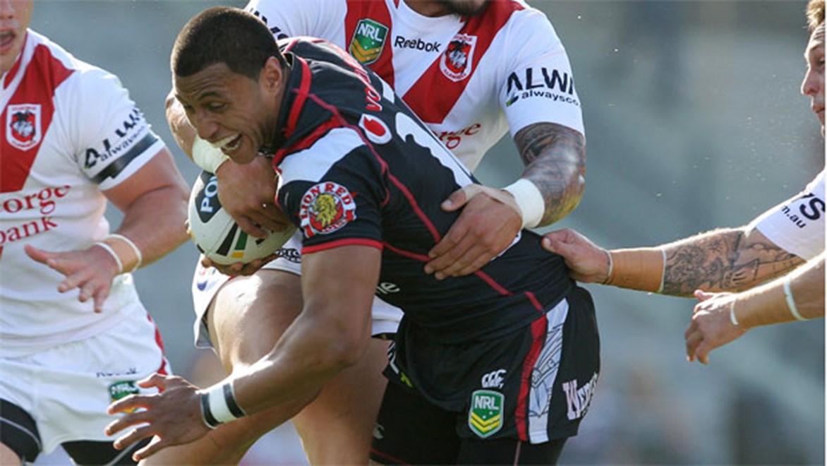 Warriors forward Dominique Peyroux is suspended until the team's Round 2 clash against St George Illawarra, their first home game of the year at Eden Park. Copyright: Robb Cox/NRL Photos.