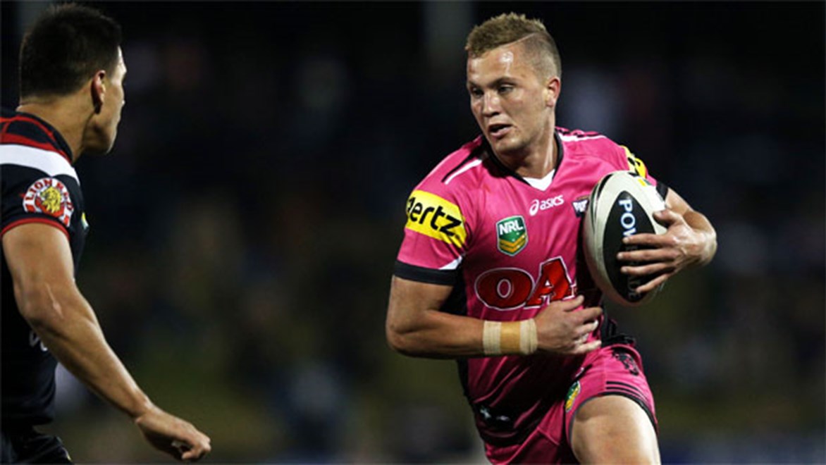 Matt Moylan has been a star for Penrith's lower grade teams and is set to make the step up to regular first-grader in 2014. Copyright: Renee McKay/NRL Photos.