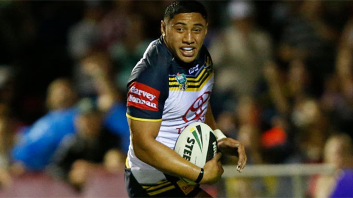 Jason Taumalolo was one of the stars for North Queensland in their trial win over the Titans. Copyright: Charles Knight/NRL Photos.