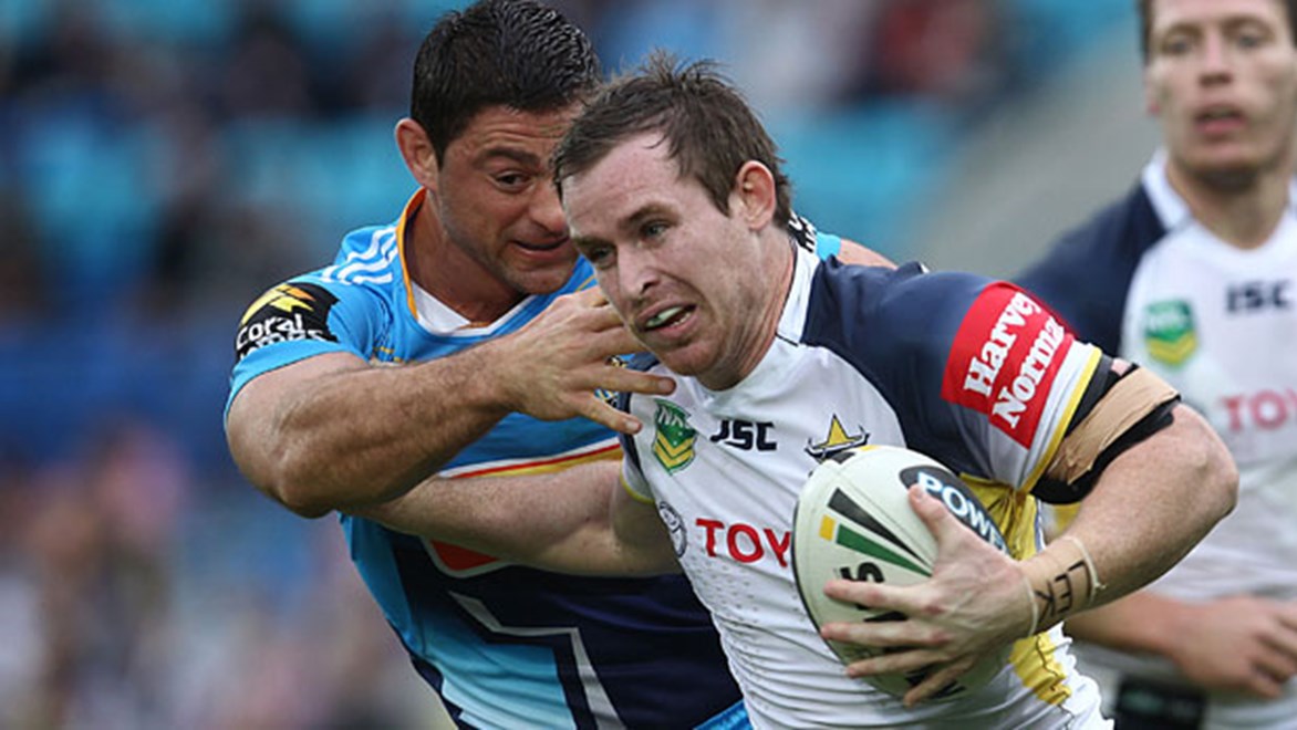 Michael Morgan is in line for a surprise move to fullback following a sparkling display for the Cowboys against the Titans. Copyright: Col Whelan/NRL Photos