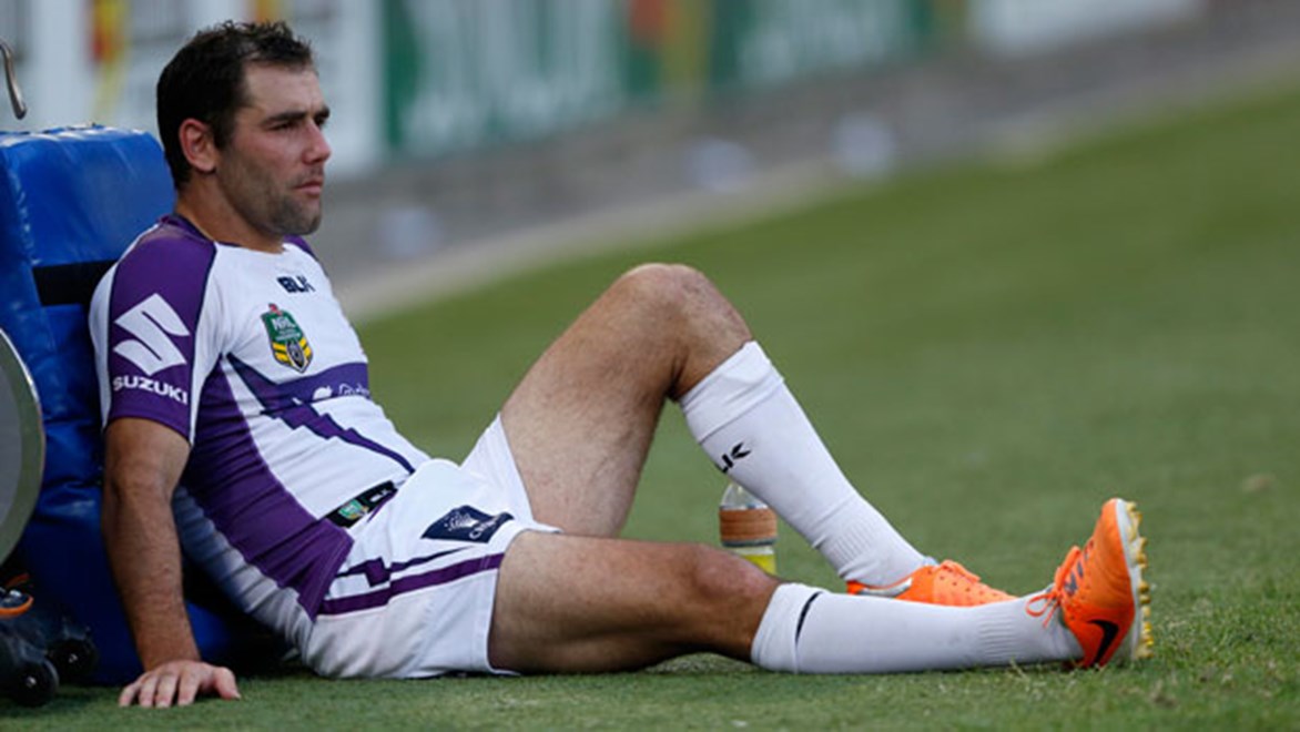 Storm skipper Cameron Smith's decision on his playing future has widespread ramifications throughout the NRL. Copyright: Charles Knight/NRL Photos