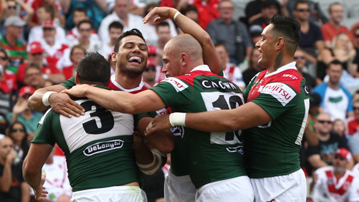 South Sydney gave every indication they will remain a force in 2014 with a dominant Charity Shield victory. Copyright: Col Whelan/NRL Photos