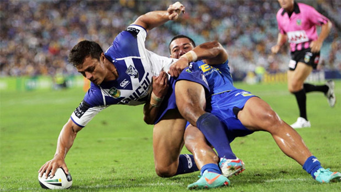 Can Sam Perrett fill the void left by the departed Ben Barba at fullback for the Bulldogs? Copyright: Robb Cox/NRL Photos.