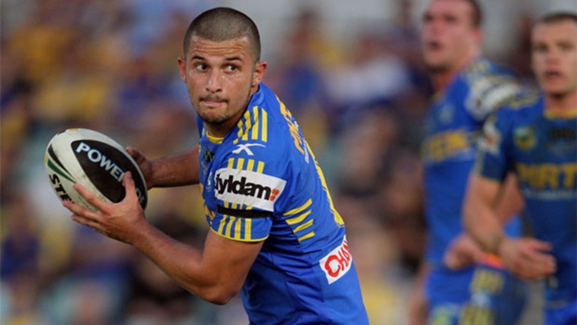 Eels halfback Luke Kelly justified his inclusion with some quality plays in his side's win over the New Zealand Warriors. Copyright: Robb Cox/NRL Photos.