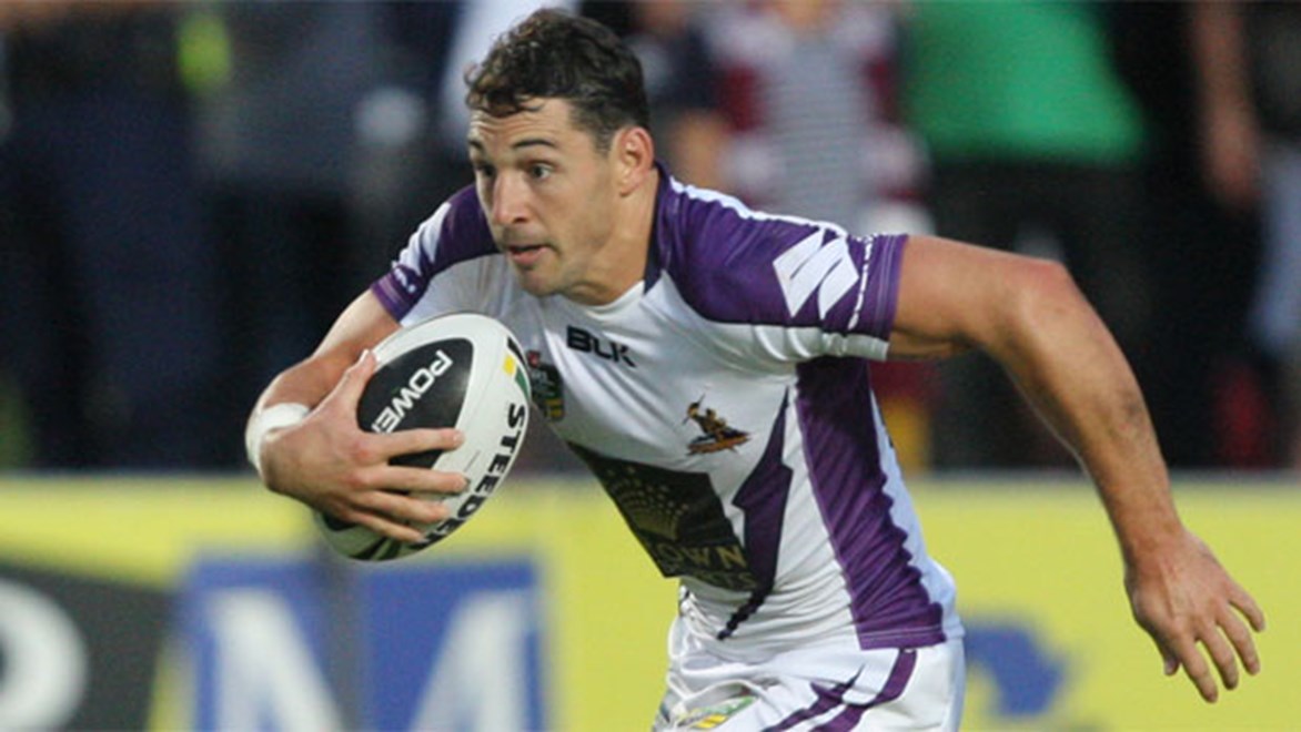 Melbourne Storm fullback Billy Slater will this weekend become the third man to bring up 250 games for the club. Copyright: Robb Cox/NRL Photos.