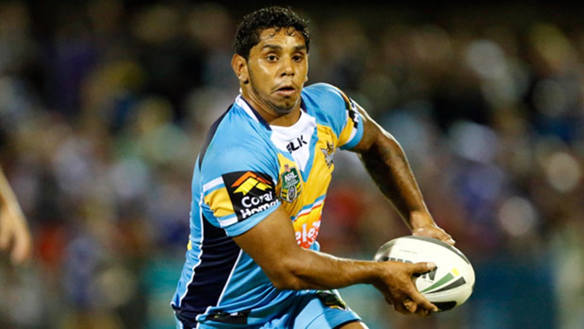 Titans half Albert Kelly is still trying to find the balance between a structured attack and trusting his own instincts. Copyright: Charles Knight/NRL Photos