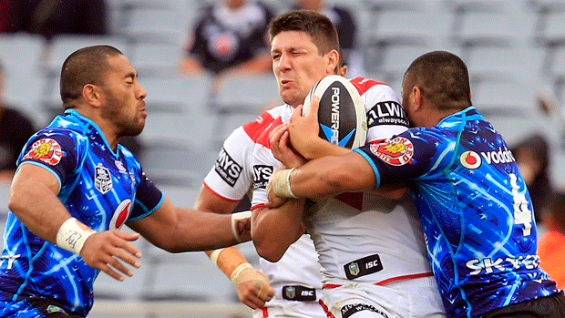 Five-eighth Gareth Widdop has been a sensational buy for the St George Illawarra Dragons. Copyright: Shane Wenzlick/NRL Photos
