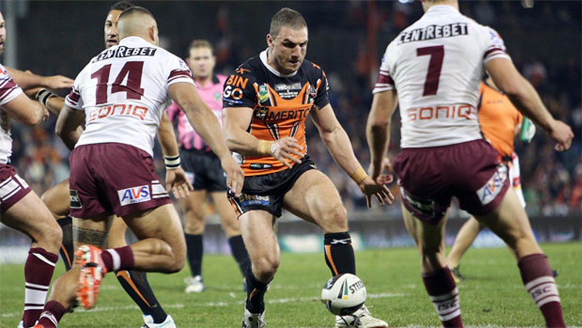 Wests Tigers money man Robbie Farah will relish hosting the Sea Eagles in their first game at Leichhardt Oval in 2014. Copyright: NRL Photos/Robb Cox. 