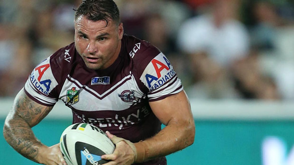 If Anthony Watmough stays injury-free he could become the Sea Eagles' most-capped player by the end of his current contract which expires post-2015. Copyright: Robb Cox/NRL Photos.