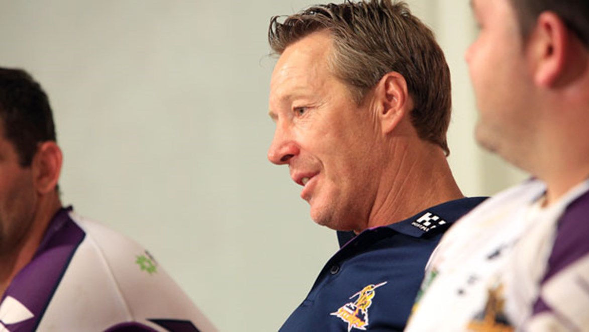 Storm coach Craig Bellamy has denied that he handed in his resignation following the seven-week suspension of Jordan McLean. Copyright: Robb Cox/NRL Photos