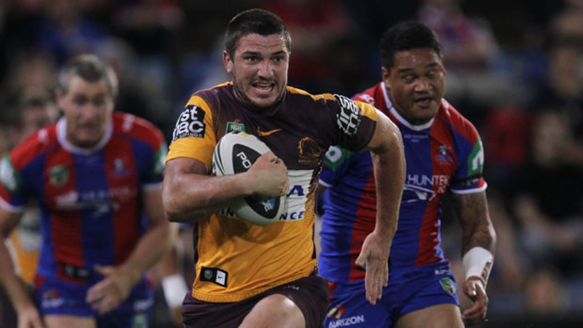 Matt Gillett was almost unstoppable as the Broncos built a healthy half-time lead against the Knights.
