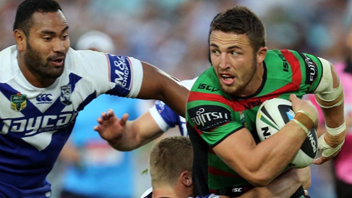 Tireless defence and punishing attack earned Sam Burgess a berth in our Team of the Week.