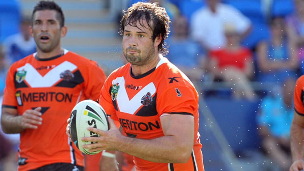 Wests Tigers front-rower Aaron Woods has deflected the compliments on his own game leading into Representative Round by speaking encouragingly about his fellow teammates.